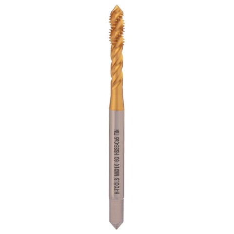 Метчик М 6,0х1,0 (Машинный, винт.) DIN371 HSSE-TiN 6g C/2-3P R45 80мм a=4,9 H-Tools 514X01-C2-0060