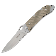 Фото Складной нож CRKT 7481 V.A.S.P.™ (Verify. Advance. Secure. Proceed) With Veff Flat Top Serrations®, сталь 8Cr14MoV, рукоять G10