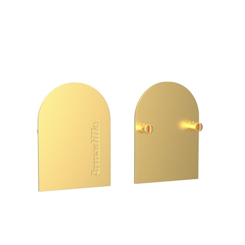 Декоративная накладка ARMADILLO для скрытой петли U3D7800 SG мат.золото /64911/ (2шт)