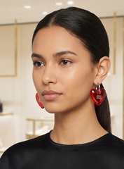 Серьги-конго MIU MIU с подвеской сердце