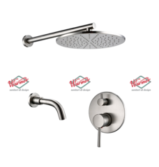 Душевой комплект Warmer Brushed Chrome Line Gl  250150 10D