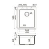 Omoikiri 4993814 Мойка Bosen 41A-WH Artceramic/белый