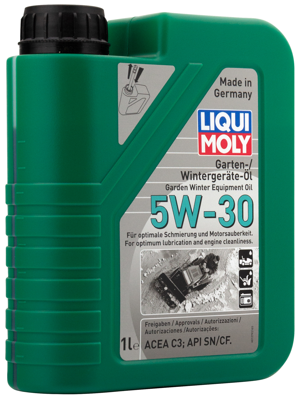 Моторное масло для садовой техники Liqui Moly Garten-Wintergerate-Oil, синтетическое, 5W-30, 1 л