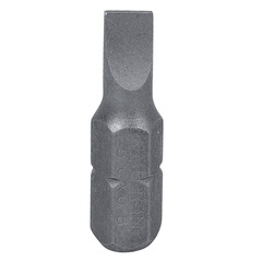 KING TONY (102505S1) Вставка (бита) торцевая 1/4", L = 25 мм, Slotted, SL5.0 х 0.8 мм