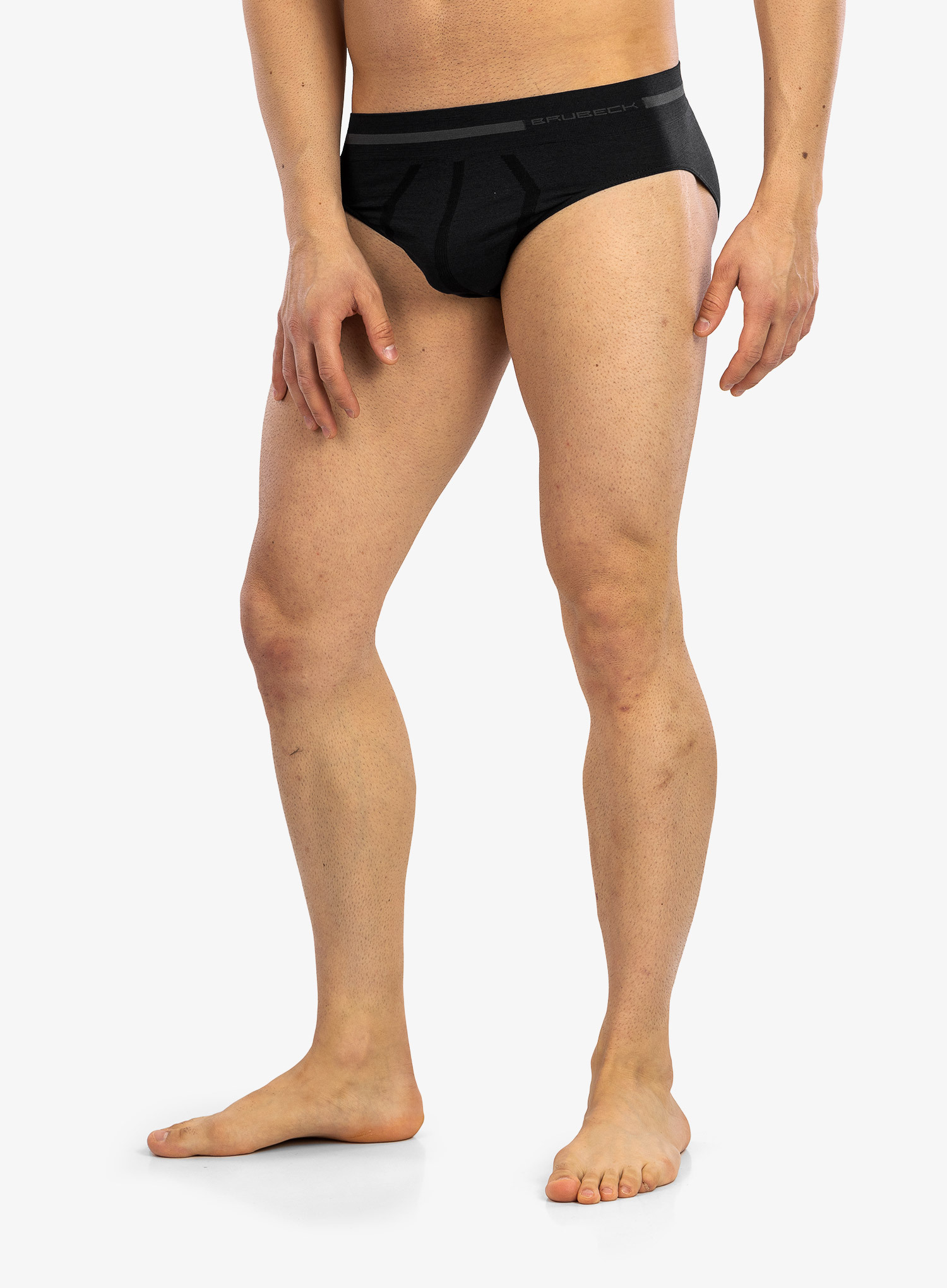 Мужское термобелье трусы слипы Brubeck Comfort Wool black