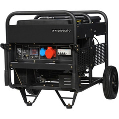 Бензиновый генератор Hyundai HY 12000LE-3 - [9 кВт / 380V] эл. cтарт / ПДУ - трехфазный