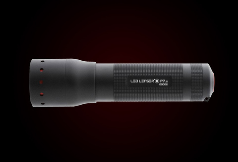 Фонарь ручной Led Lenser P7.2N 1200, чёрный, светодиодный, AAAx4 (1200)
