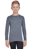 Терморубашка из шерсти мериноса Norveg Soft Teens Grey Melange детская