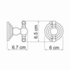 WasserKRAFT Isar K-7323D Крючок, цвет: бронза