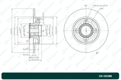 Диск тормозной G-brake  GR-03288