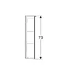 Geberit Option Plus 500.593.00.1 Зеркальный шкаф с подсветкой, две двери, 60x70x17.2см