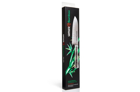 Нож кухонный стальной Сантоку Samura BAMBOO SBA-0093/