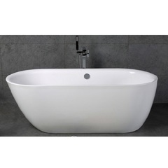 BelBagno BB203-1800-830 Отдельностоящая акриловая ванна в комплекте со сливом-переливом, цвет: белый фото