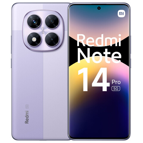 Смартфон Xiaomi Redmi Note 14 Pro 5G 12/256 ГБ Global, Dual nano SIM+ eSIM, Фиолетовый | Lavender Purple