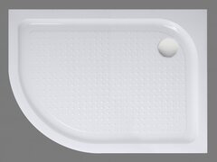 BelBagno TRAY-BB-RH-120/80-550-15-W-L Поддон акриловый, радиальный асиметричный, 120x80, цвет: белый фото