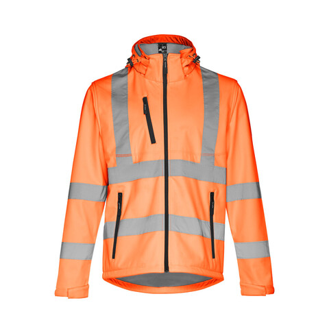 THC ZAGREB WORK. Куртка Softshell повышенной видимости (унисекс)