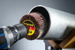 STAYER d 60 x 30 мм, P120, на шпильке d 6 мм, круг шлифовальный лепестковый (36608-120)