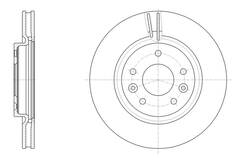 Диск тормозной вентилируемый G-brake  GR-21689