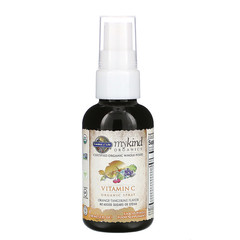 Garden of Life, MyKind Organics, спрей с органическим витамином C, вкус апельсина и мандарина, 58 мл (2 жидкие унции)