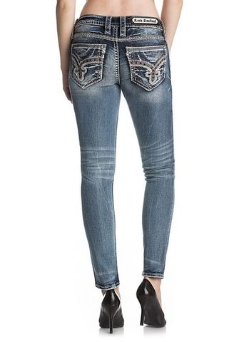 Rock Revival | Джинсы женские ARYA S202 SKINNY CUT JEAN RP9530S202 на модели сзади