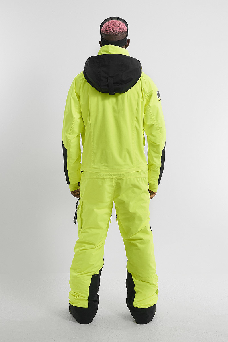 Cool Zone DROP комбинезон для сноуборда мужской черный-салатовый - 4