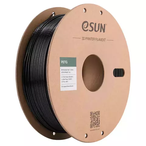 Катушка PETG-пластика ESUN 1.75 мм 1кг., черная