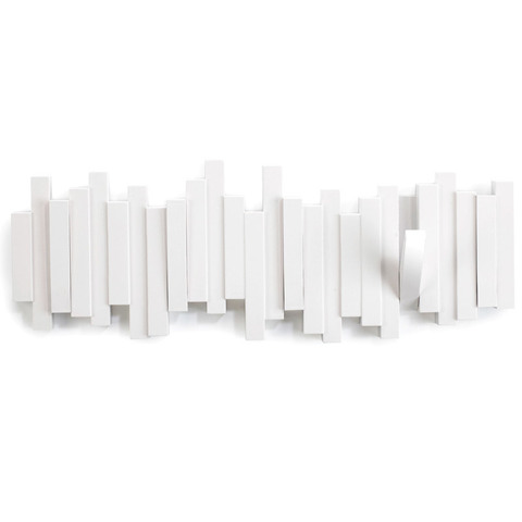 Вешалка настенная Sticks белая