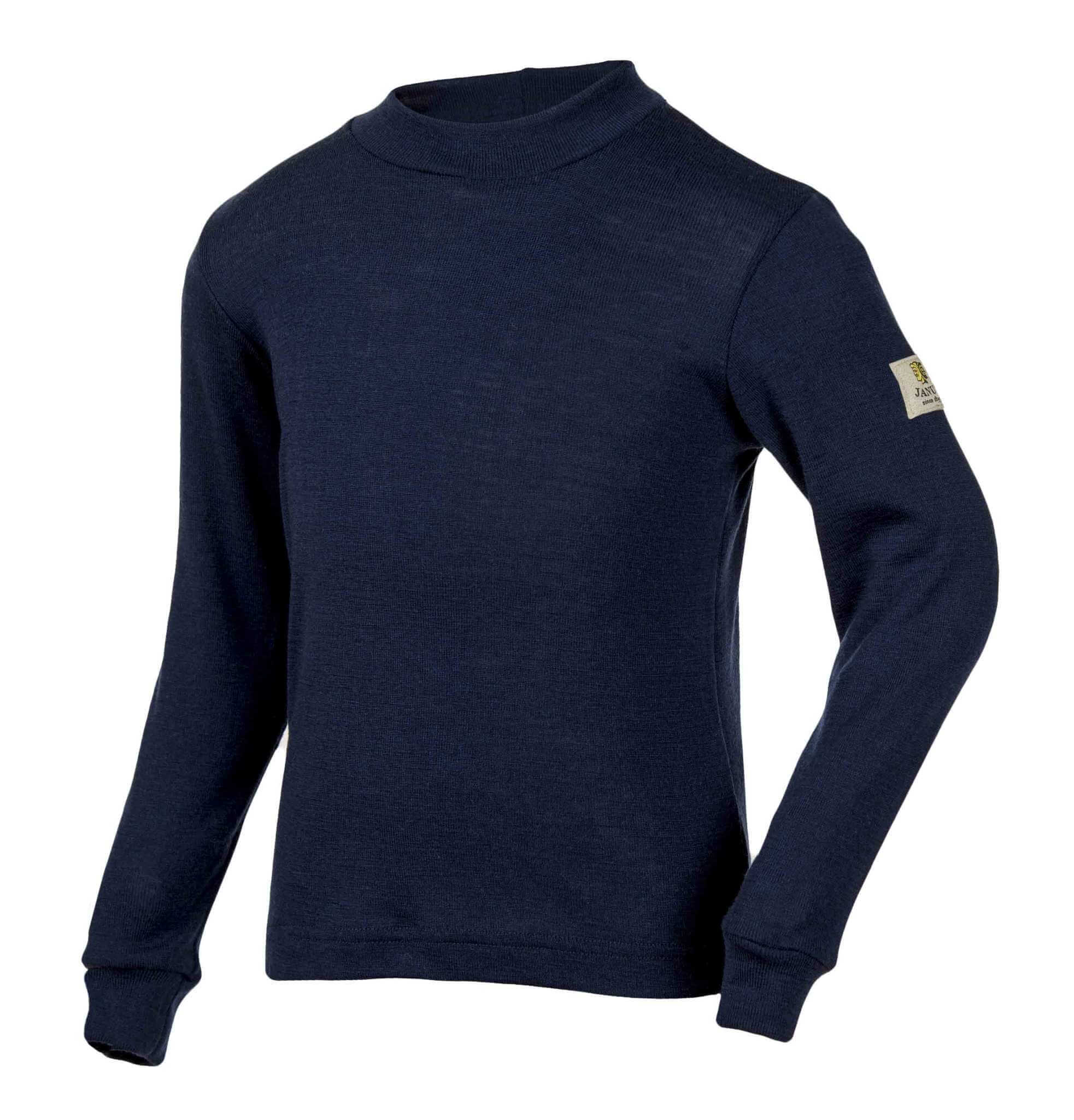 Janus Prince or Princess Wool термобелье детское из шерсти мериносов рубашка темно-синяя - 5