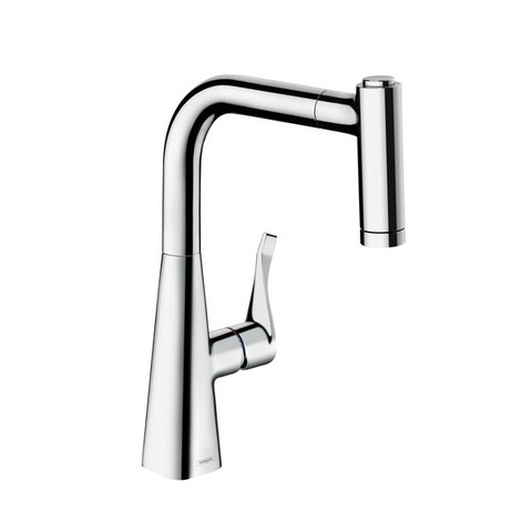 Hansgrohe Metris M71 14834000 Смеситель для кухни с выдвижным изливом и лейкой
