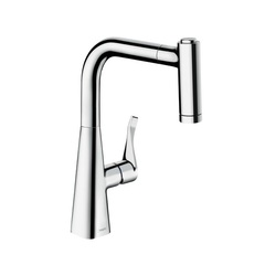Hansgrohe Metris M71 14834000 Смеситель для кухни с выдвижным изливом и лейкой фото