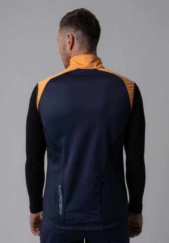 Nordski Premium лыжный жилет мужской orange-blueberry