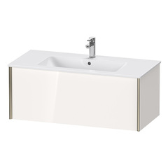 Duravit XViu XV40270B122 Тумба подвесная 400x1010x480мм, для раковины #233610, 1 ящик, цвет: белый глянцевый/champagne matt фото