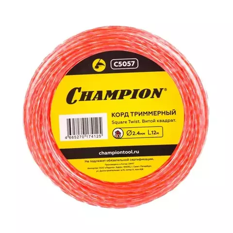 Леска 2,4мм 12м витой квадрат сердечник Square Twist DUO Champion в интернет-магазине ЯрТехника