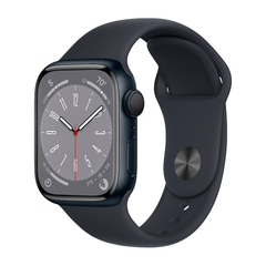 Умные часы Apple Watch Series 8 GPS, 41mm, Aluminium Case with Sport Band S/M, Midnight (Тёмная ночь)