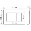 Berges 43385 Комплект : инсталляция АТОМ кнопка черная Soft Touch, унитаз VITA Rimless 49 см, сиденье дюропласт микролифт, быстросъём