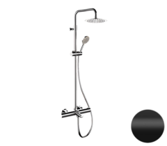 Remer Elegance EQ34A8MPUFM25NO Душевая система термостатическая, цвет: черный матовый фото