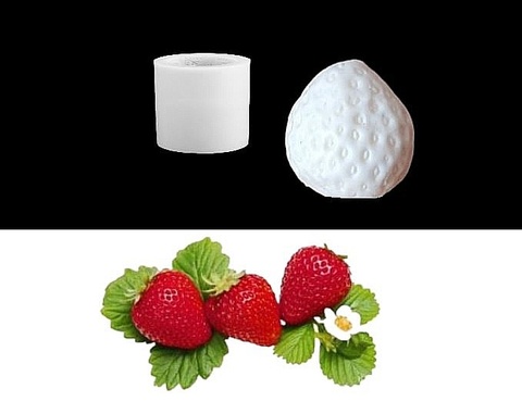 Силиконовый молд Клубника 3 D
