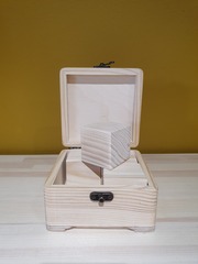 шкатулка с кубиками 11,5*11,5см
