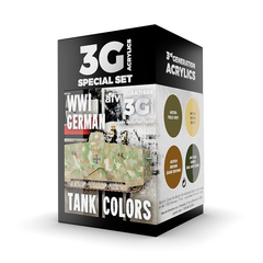 Набор красок AK Interactive WWI German Tank Colors Set 3G, 4 краски