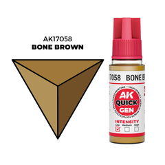 AK Interactive Bone Brown Quick Gen - контрастная акриловая краска, 18 мл