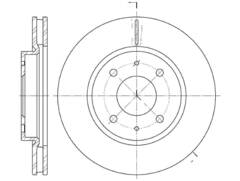 Диск тормозной вентилируемый G-brake  GR-02974