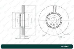 Диск тормозной G-brake  GR-21087