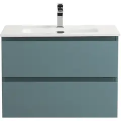 BelBagno KRAFT-600-2C-SO-AO База под раковину подвесная с фрезерованными ручками по всей длине фасада с двумя выкатн. ящ., Голубой Мат., 600x455x500 фото