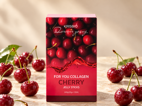 KRISBIO For You Вишневое коллаген-желе в стиках, 20 гр * 12 штук