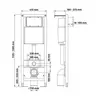 Berges 43395 Комплект : инсталляция АТОМ кнопка хром глянец, унитаз OKUS Rimless 49 см, сиденье дюропласт микролифт, быстросъём