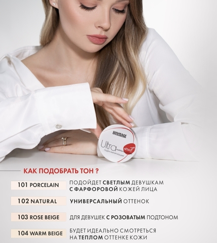 Пудра матирующая LUXVISAGE Ultra matt, тон 104