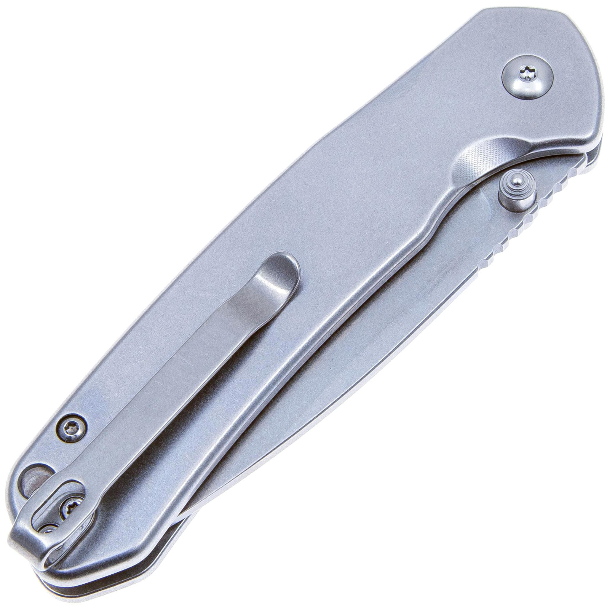 Складной нож CJRB Pyrite, сталь AR-RPM9, Satin finish, рукоять сталь