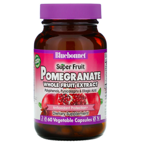 Bluebonnet Nutrition, Super Fruit, экстракт плодов граната, 60 растительных капсул