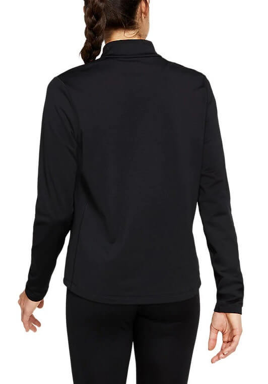 Asics Katakana Winter 1/2 Zip рубашка беговая женская черная - 2