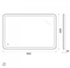 BelBagno Marino SPC-MAR-1100-800-LED-TCH-WARM Зеркало с встроенным светильником и кнопочным выключателем